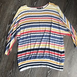 Medium nautical stripe 3/4 sleeve by Apt 9